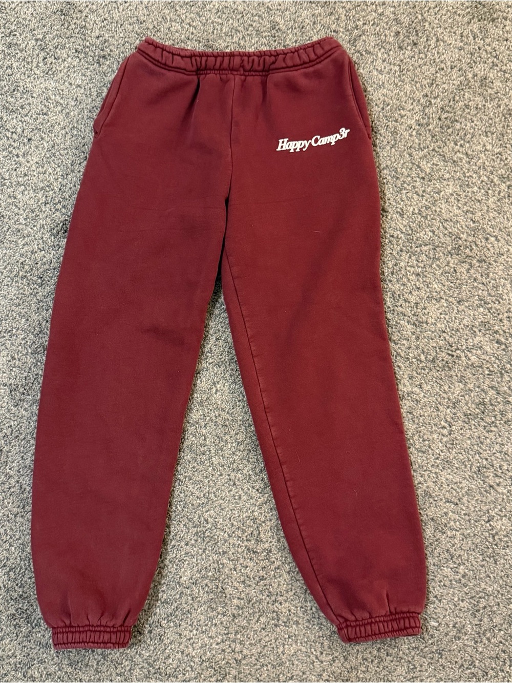 Happy Camp3r Cloud Joggers Burgundy